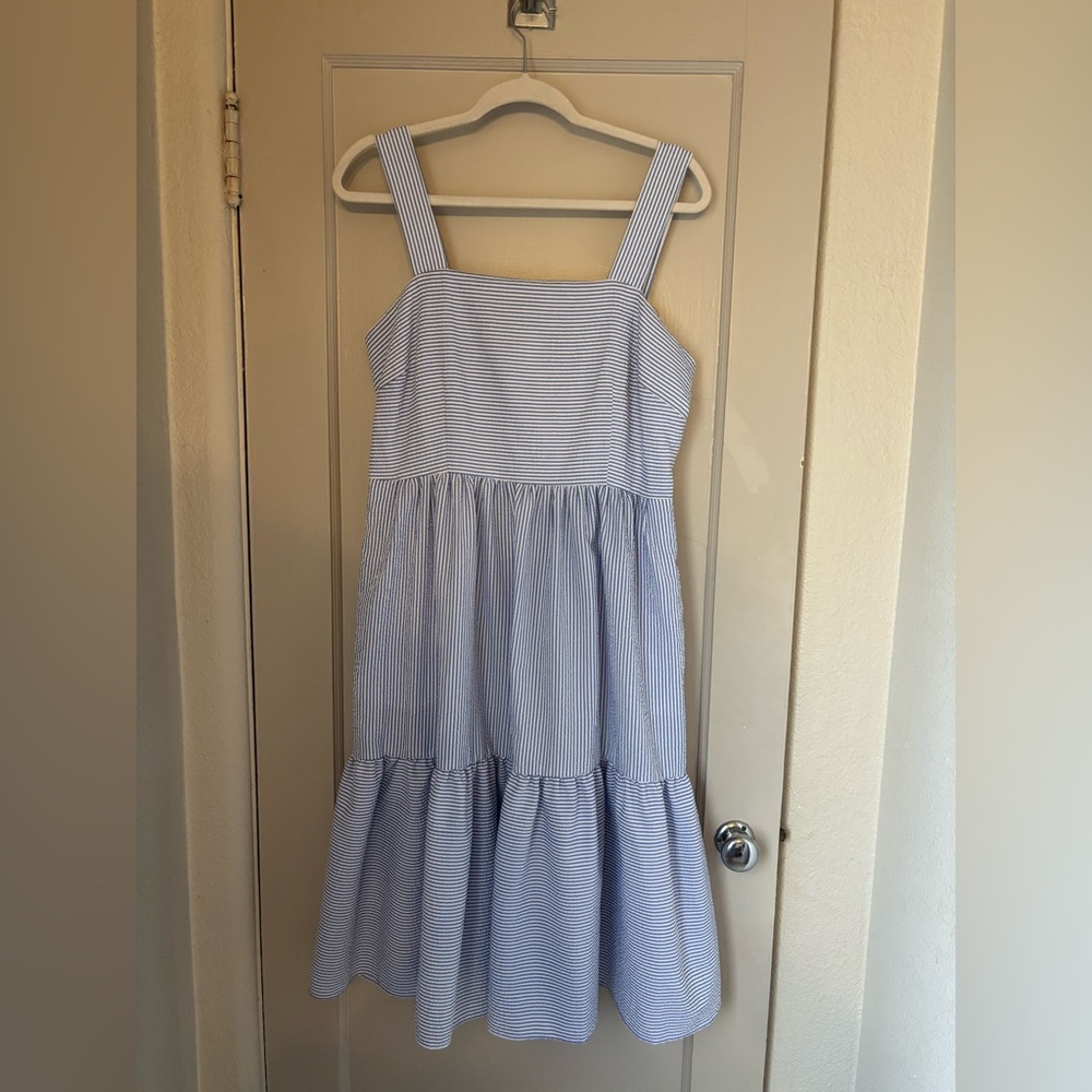 Vince Camuto Blue Tiered Sundress
